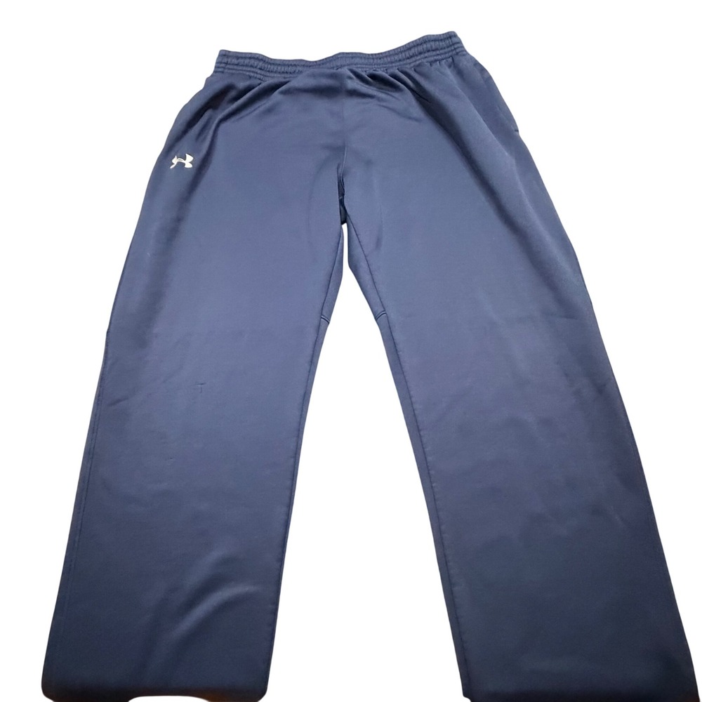 Under Armour Mens 2XL Navy Blue Loose Fit Sweatpants Training Pants
